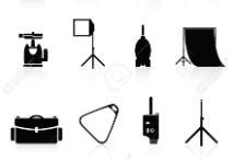 AV accessories icons